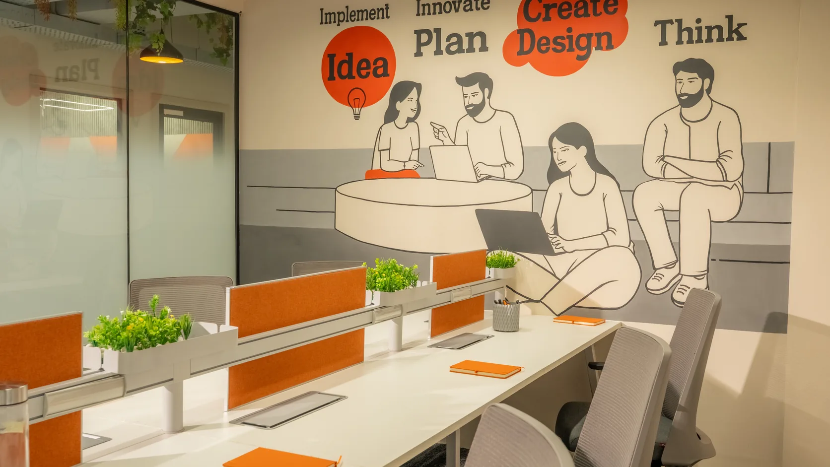Flexible desk at Bitpod Workspace